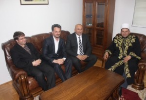 Koordinator Diyaneta Turske Teufik Muhammed, Omer Kajoshaj, Ahmet Ahmatović i reis Fejzić