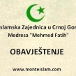 Medresa “Mehmed Fatih” - Obavještenje za maturante