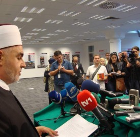 Muftija Kavazovic u pozdravno obracanju nakon izbora za novog reisu-l-ulemu BiH