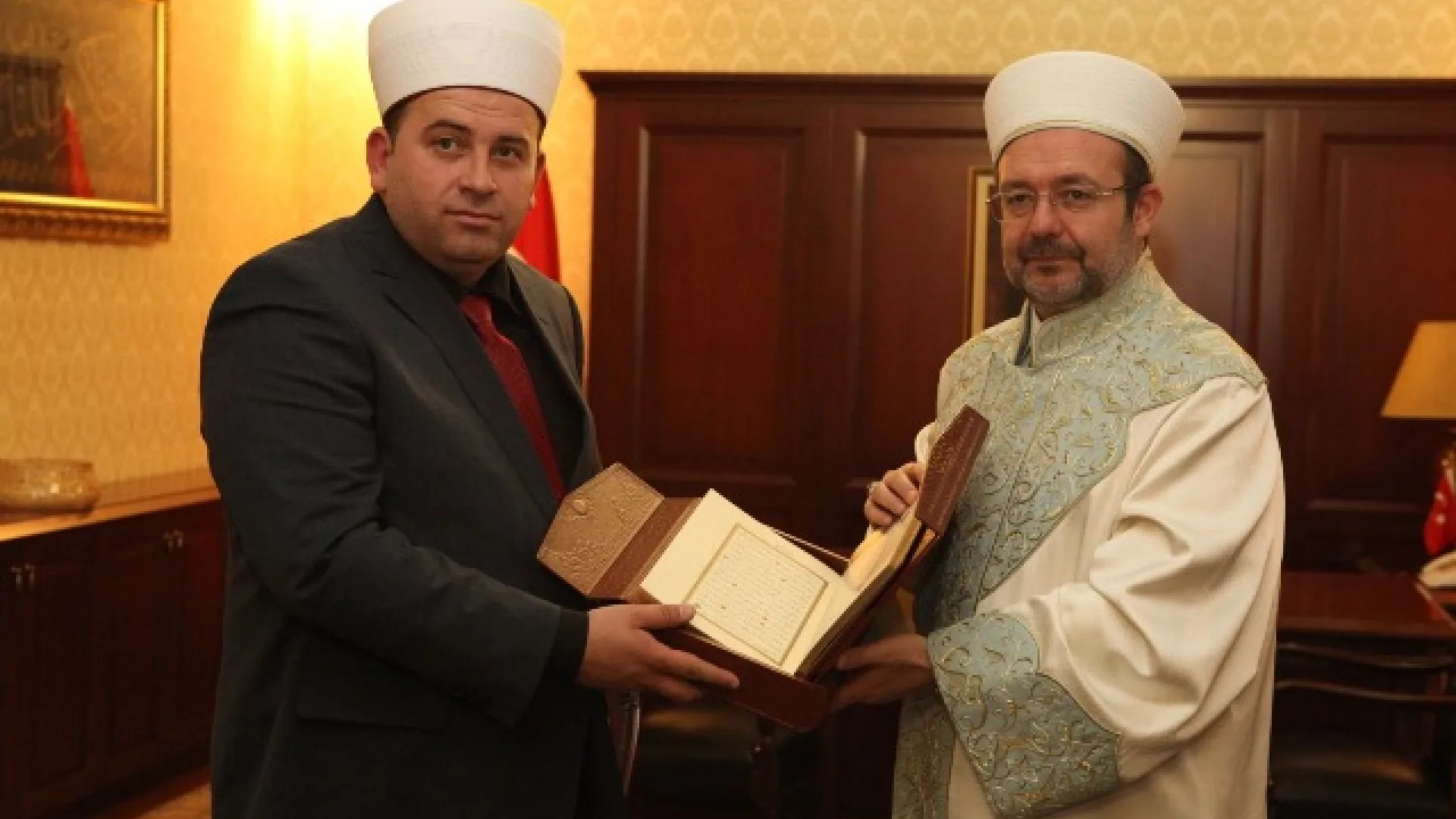Reis Fejzić na prijemu kod reisa Islamske zajednice Turske Mehmet Gormeza