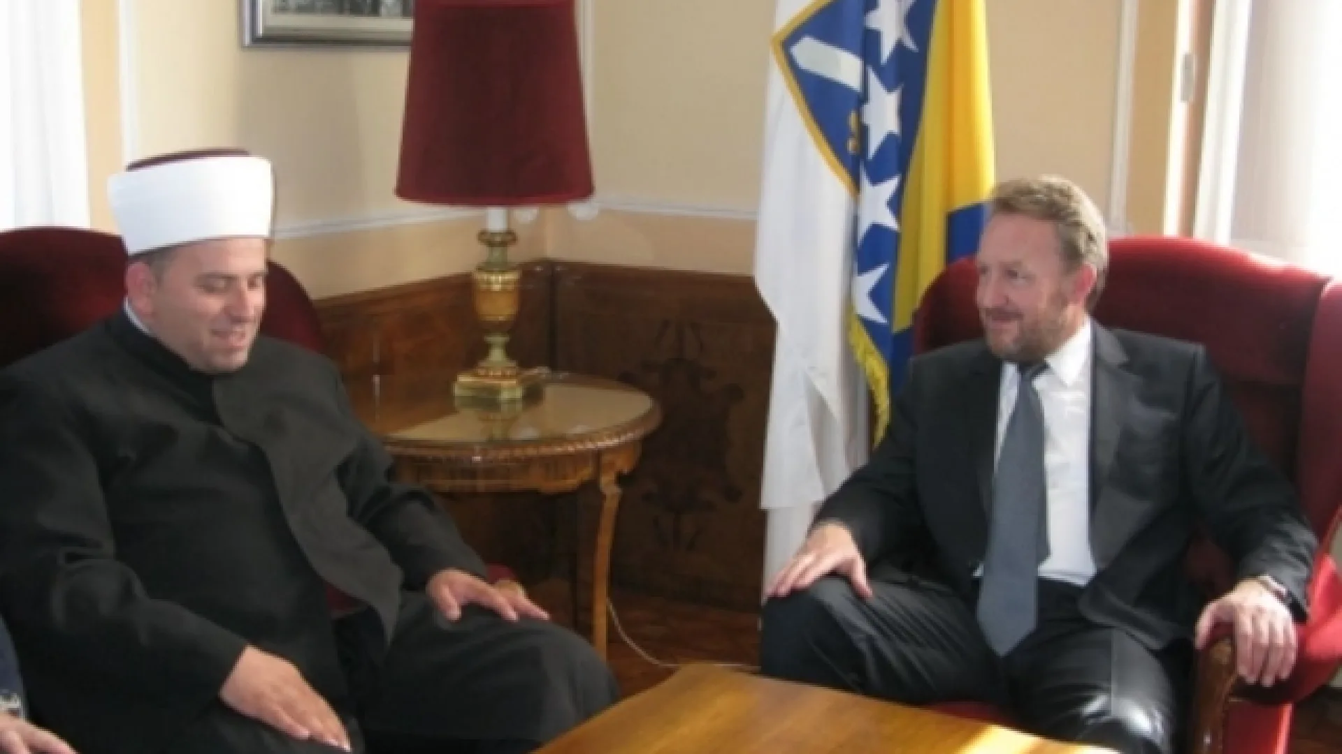 Reis Rifat ef. Fejzić u posjeti predsjedavajućem Predsjedništva BiH Bakiru Izetbegoviću