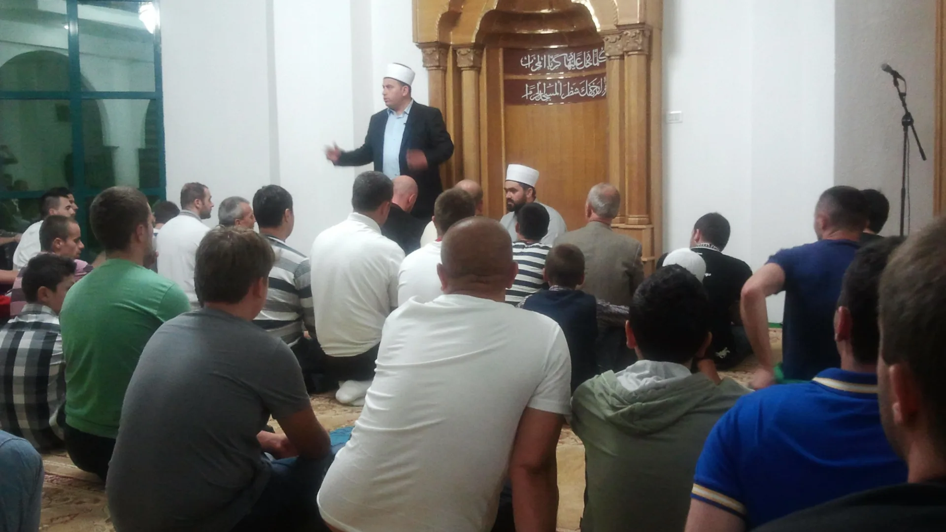 Reis Rifat ef. Fejzić i direktor medrese Rahman ef. Kačar u ramazanskom zijaretu Bijelom Polju