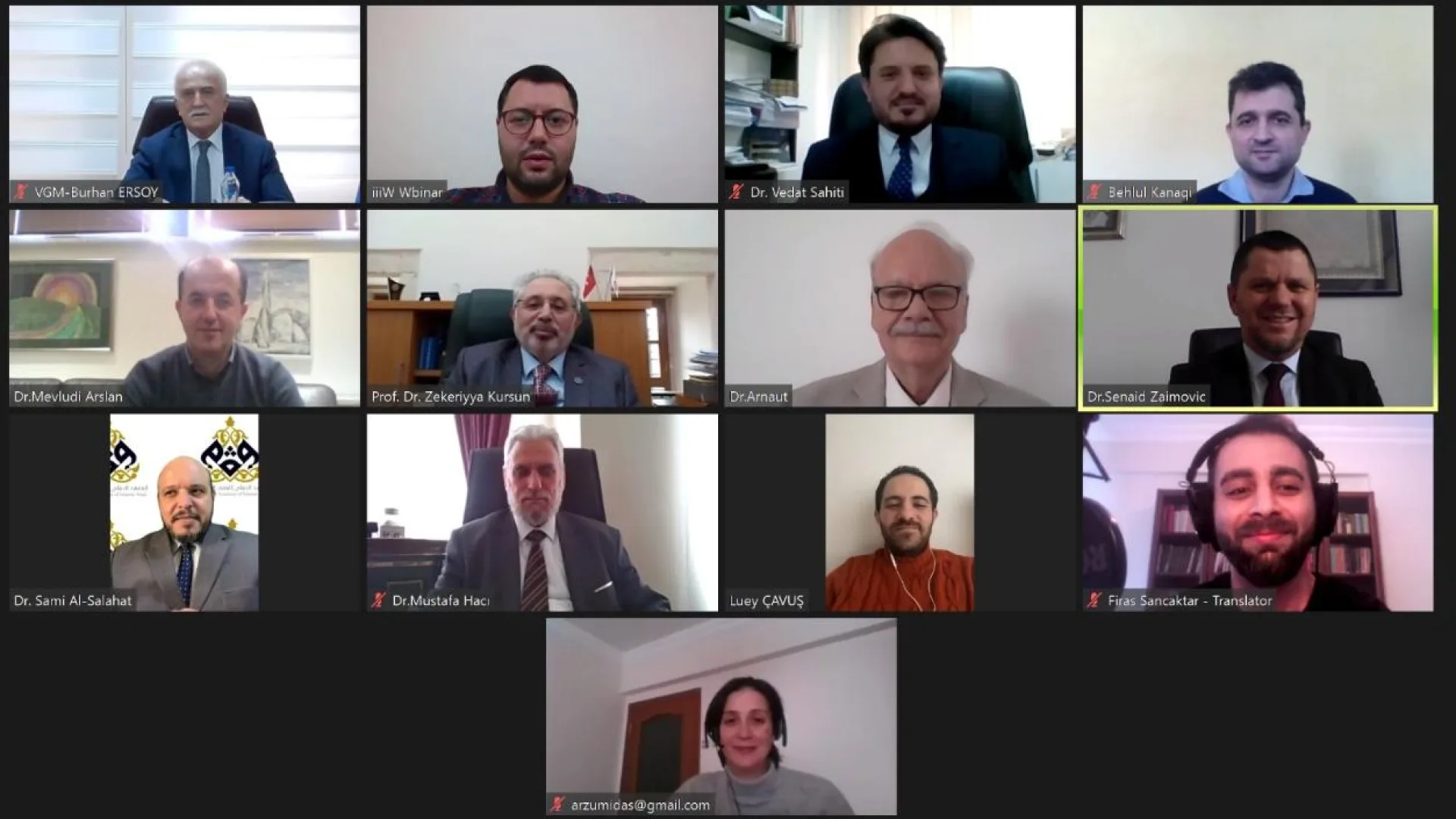 Održan internacionalni online seminar ‚‚Vakufi u R. Turskoj i zemljama Balkana”
