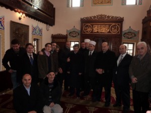 Ministar inostranih poslova Turske Ahmet Davutoglu u Nizamskoj džamiji