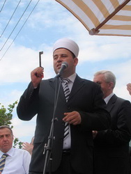 Reis Rifat Fejzić na otvaranju obnovljene džamije u Župi kod Trebinja